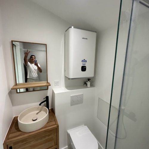 Transformation d’une dépendance maison en salle de sport avec douche toulouse 31 haute garonne (12)
